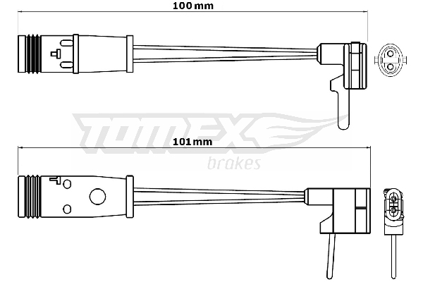 Výstrażný kontakt opotrebenia brzdového oblożenia TOMEX Brakes